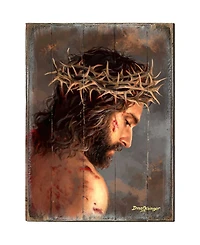 Designocracy Solemn Night Jesus Wooden Wall or Freestanding Decor, 8" x 6"