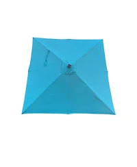 Streamdale Furniture Square 2.5x2.5M Solar Led Patio Umbrella with Crank and Base