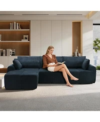 gaomon Corduroy Sponge Modular Memory Foam Sectional Sofa