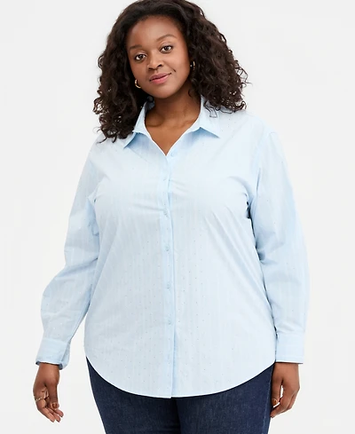 I.n.c. International Concepts Plus High Low Shirt, Macy's Exclusive