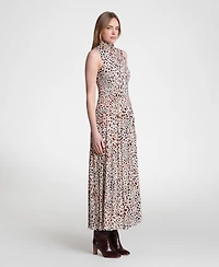 Avec Les Filles Women's Sleeveless Mock Neck Maxi Dress