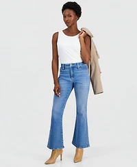 I.n.c. International Concepts Petite High-Rise Flare-Leg Jeans, Macy's Exclusive