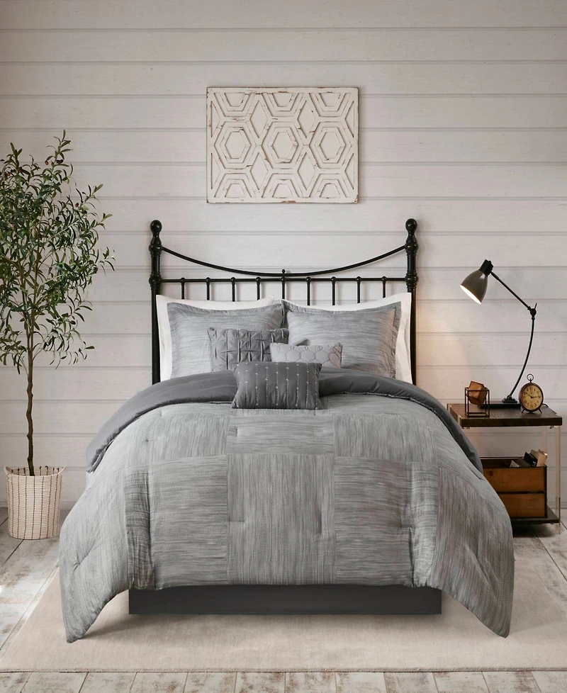 Madison Park Walter Seersucker 7-Pc. Comforter Set