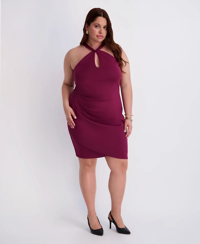 Siena Plus Scuba Crepe Midi Dress
