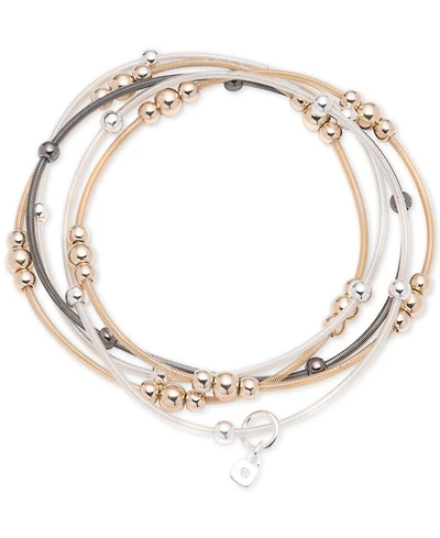 Nine West Tri-Tone 5-Pc. Set Beaded Stretch Bracelets