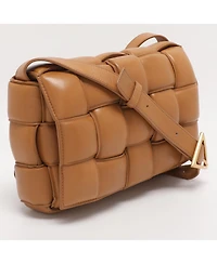 Pre-Owned Bottega Veneta Women's Padded Cassette Intreccio Leather Shoulder Bag