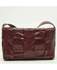 Pre-Owned Bottega Veneta Women's Cassette Intrecciato Leather Shoulder Bag