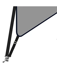 Homfan 8' L 73"-96" W Boat Bimini Top, 4 Bow Aluminum Alloy Frame with 600D Uv-Proof Fabric