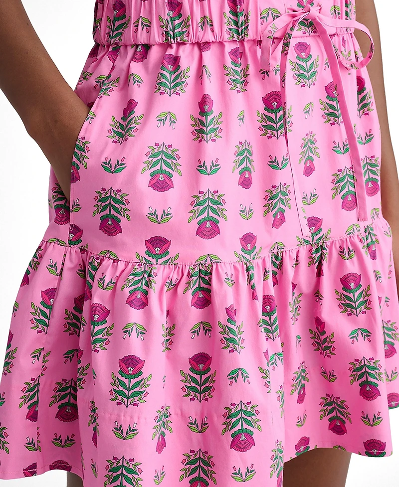 UNTUCKit Women's Stretch Cotton Block Print Ilona Skirt