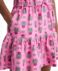 UNTUCKit Women's Stretch Cotton Block Print Ilona Skirt