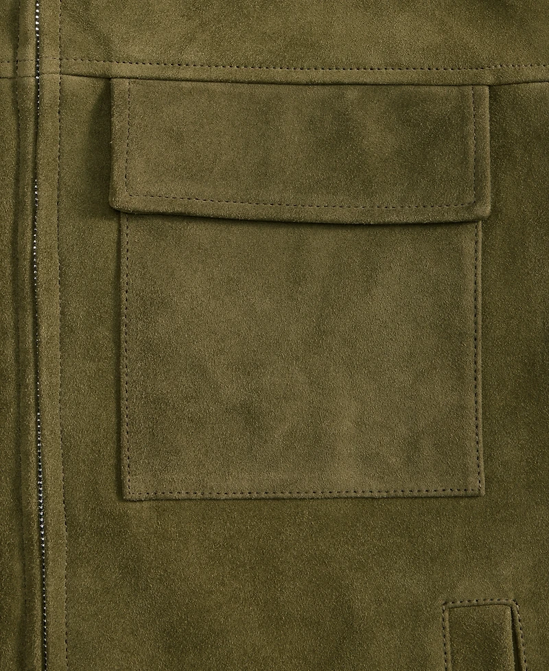 Alfani Men's Two Pocket Suede Jacket, Macy's Exclusive