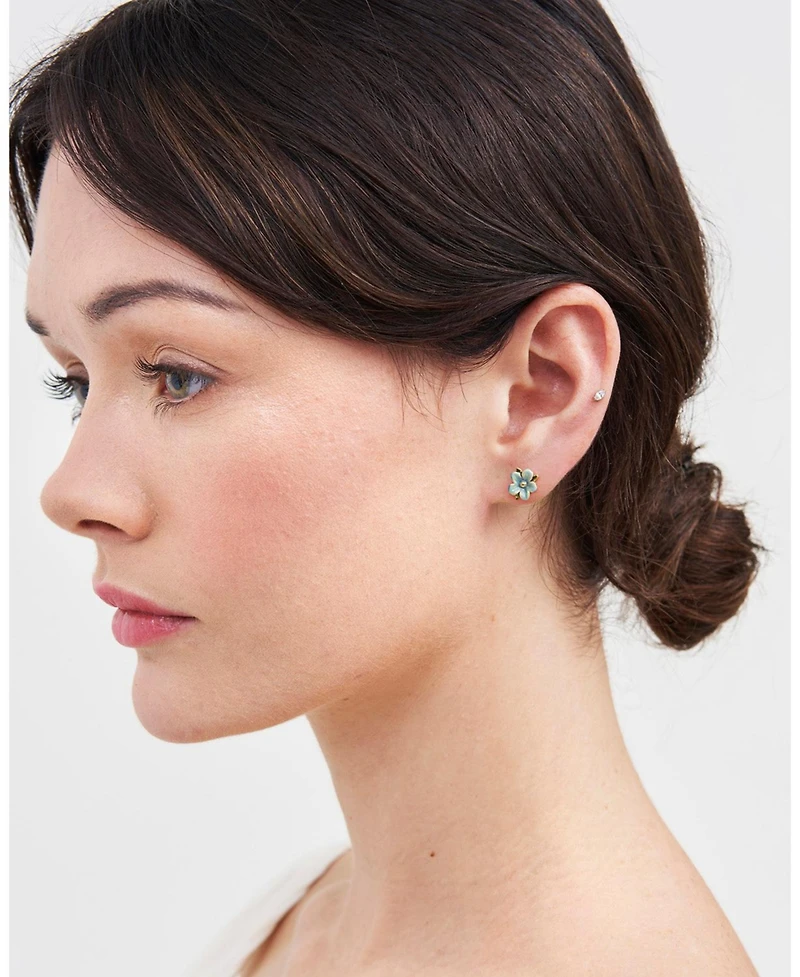Fable England Forget Me Not Flora Stud Earrings