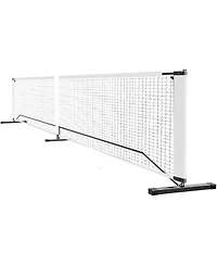 Xo 22FT Pickleball Net Set, Portable Metal Frame with 4 Paddles and 4 Balls, Easy Setup, Weather-Resistant for Driveway Backyard Park Beach