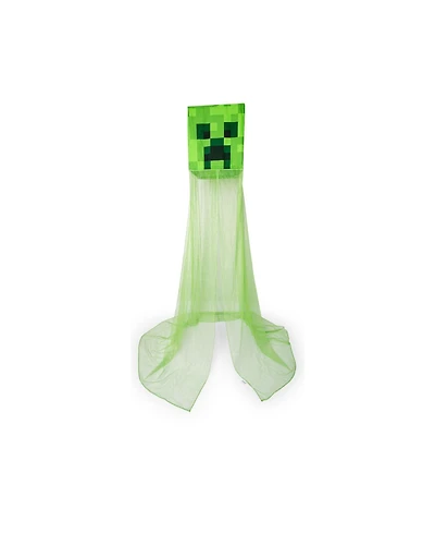 Ukonic Minecraft Creeper Kids Bed Canopy, Hanging Curtain Netting