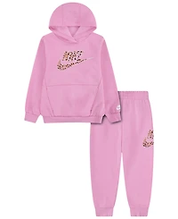 Nike Girls' 4-6X Pullover Hoodie and Joggers, 2-Piece Set