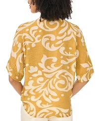 Sam & Jess Women's Collared Short-Sleeve Top
