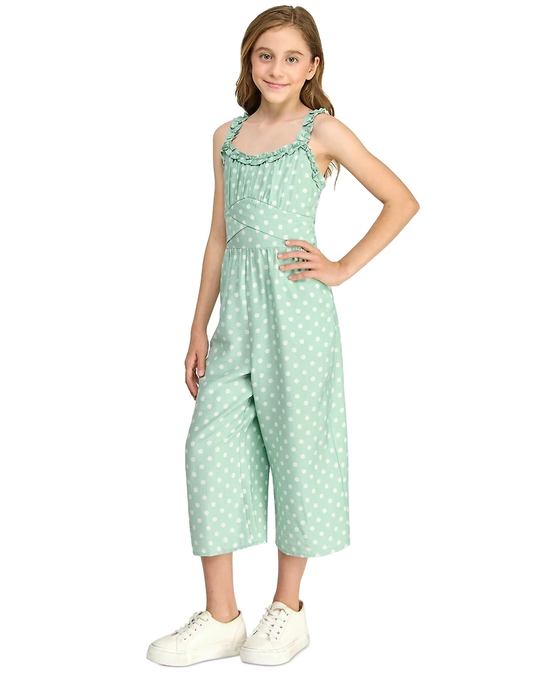 As U Wish Girls' 7-16 Sleeveless Jumpsuit