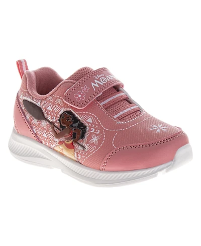 Disney Moana Girls' LightUp Sneakers Fun, Colorful, and Comfortable Footwear (Toddler Sizes 6-10/ Little Kid 11-12)