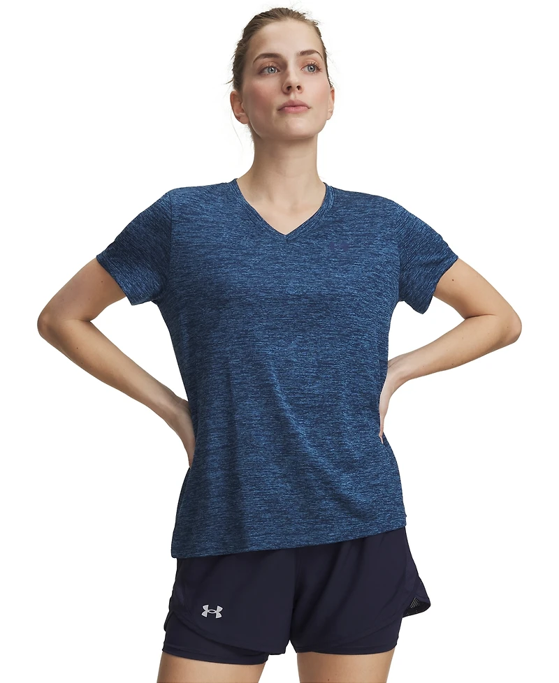 Under Armour Women's Twist Tech V-Neck Short-Sleeve Top
