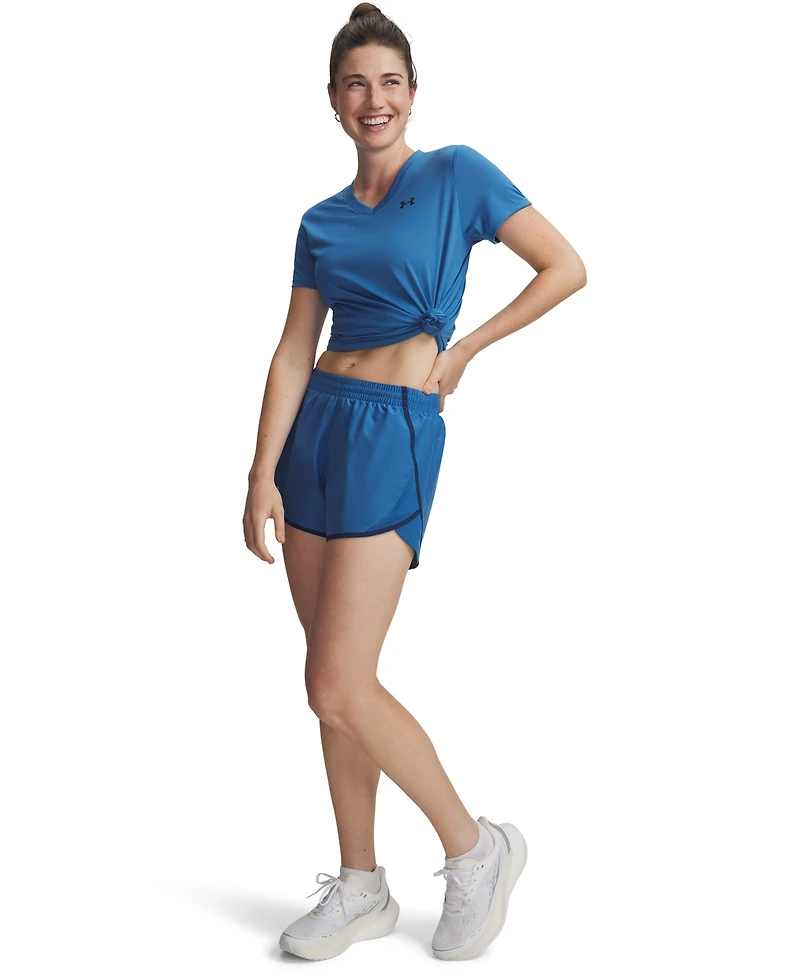 Under Armour Women's Fly By Mesh-Panel Running Shorts