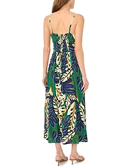 Msk Women's Floral Print Smocked Back Maxi Dress