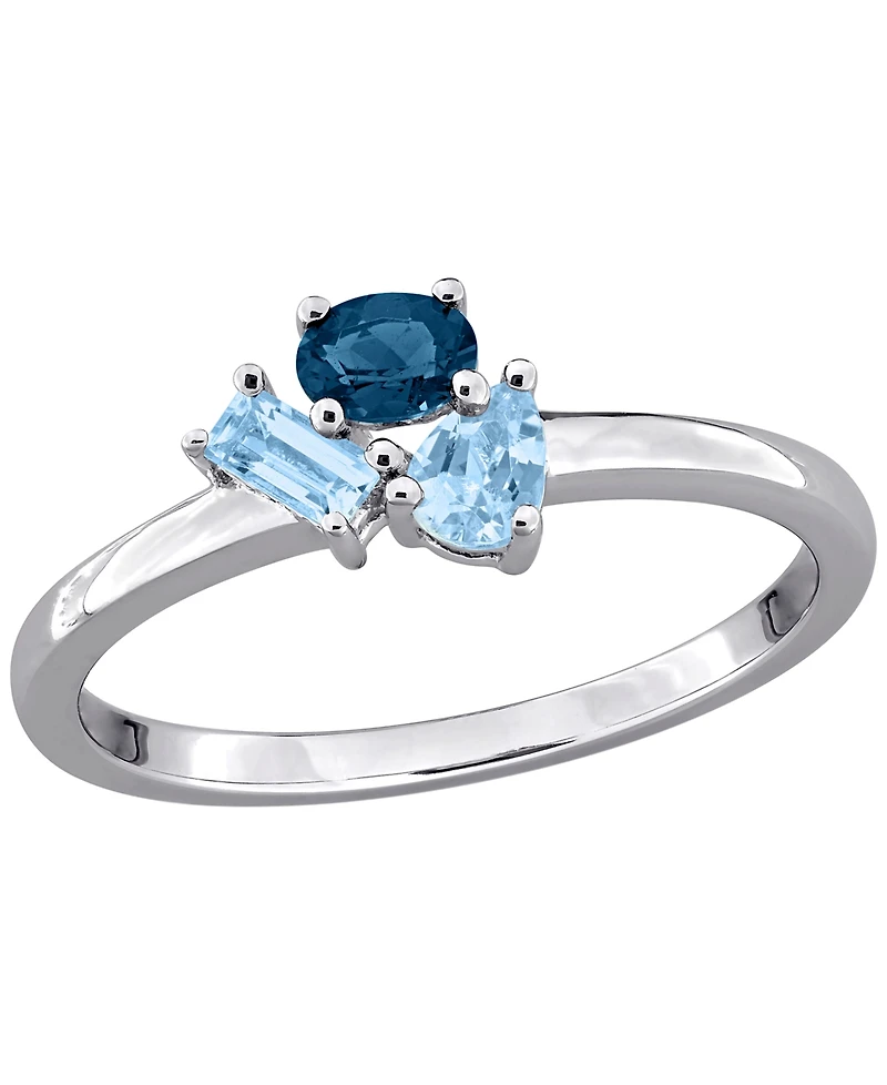 Macy's Rhodolite (5/8 ct. t.w.) Ring Sterling Silver (Also Available Blue Topaz)