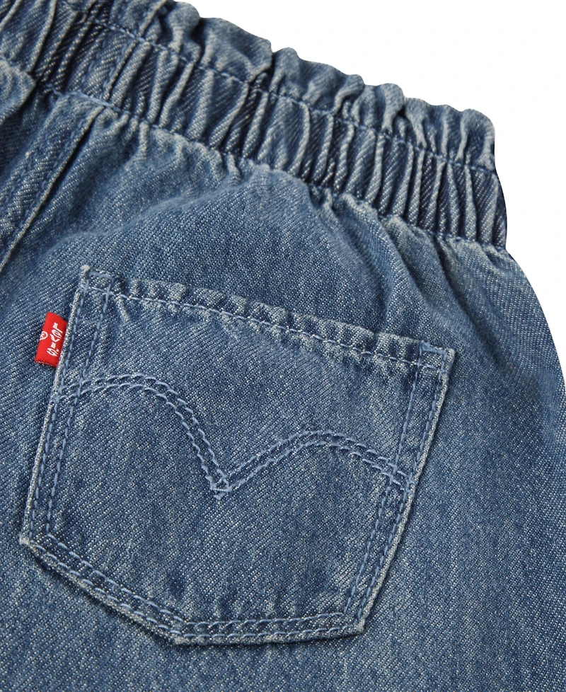 Levi's Baby Girls' Yoke Top and Balloon Pants, 2-Piece Set