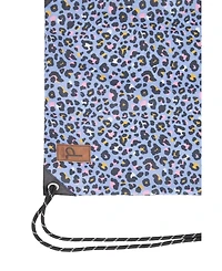 Deux par Deux Little Girl Leopard Practical Lightweight Spacious Drawstring Bag