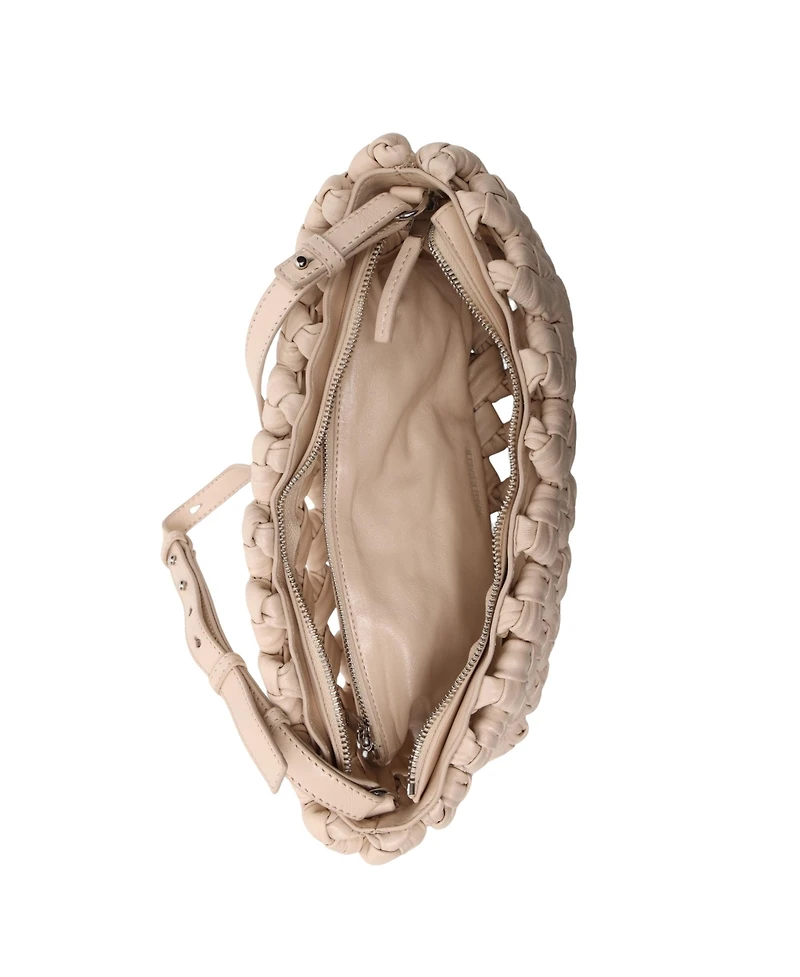 Walter Baker Ash Woven Leather Clutch
