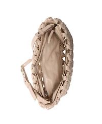 Walter Baker Ash Woven Leather Clutch