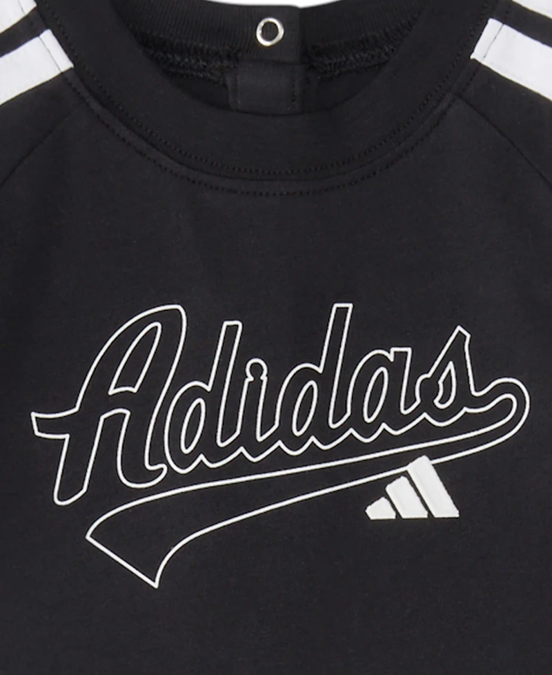 adidas Baby Boys' Classic Raglan Long-Sleeve Coverall