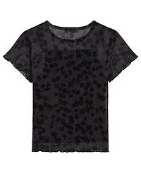 Calvin Klein Girls' 7-16 Short-Sleeve Mesh T-Shirt