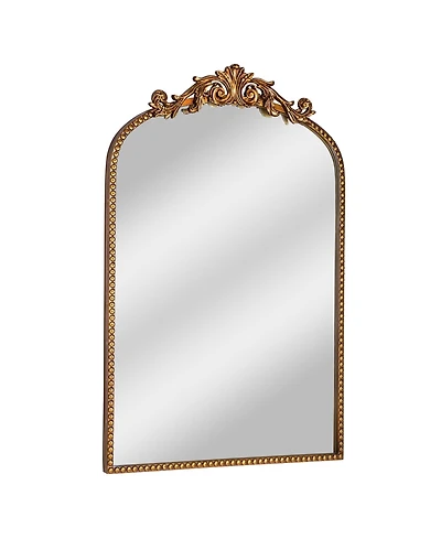Phying Living Room Decorative Mirror 20 x 30 Inch Filigree Arched Mirror Large Hollow Out Vintage Vanity Wall Mirror Elegant Home Wall Art Decoration