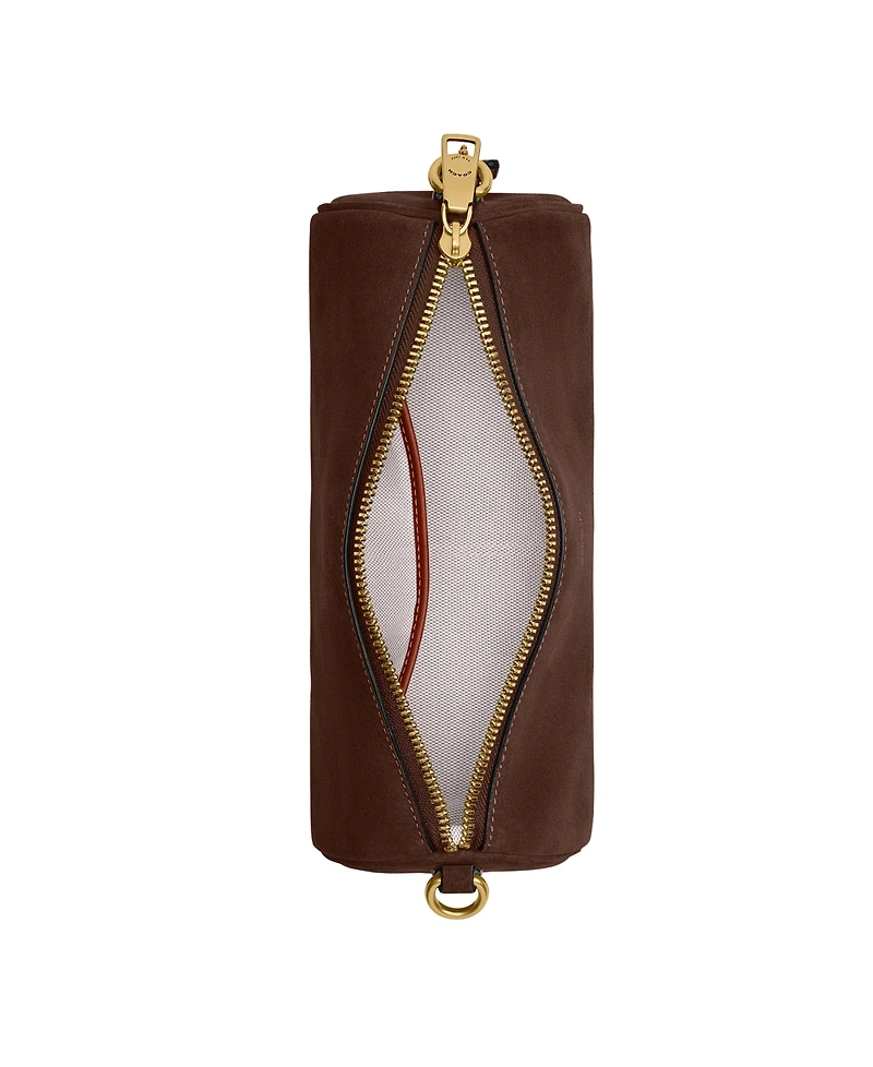 Coach Suede Small Barrel Bag