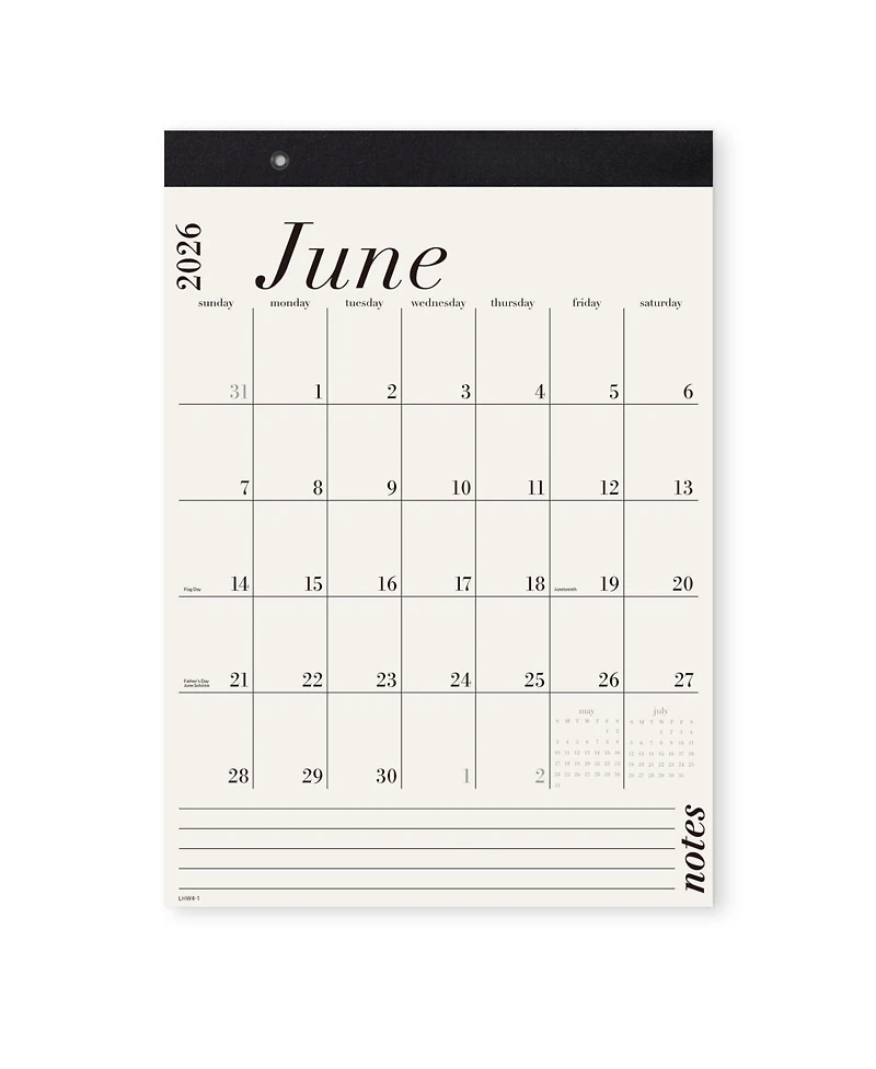 Gnuadz Wall Calendar 2026-2027 Monthly Hanging Organizer Minimalist
