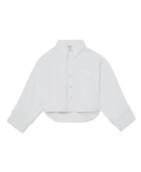 Reiss Women's Solenge Cropped Cotton Shirt