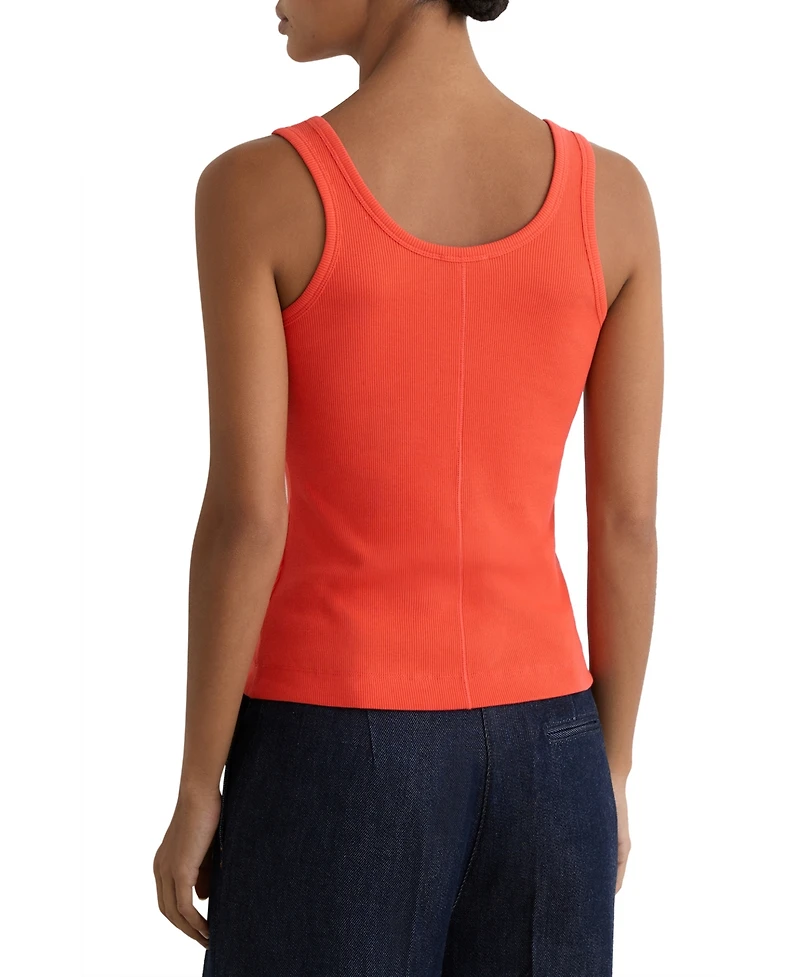 Reiss Women's Violet Scoop Neck Rib Vest