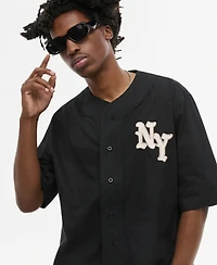 Mode of One Men's Oversized Ny Baseball Top, Macy's Exclusive