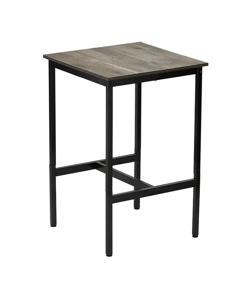 Yiortwo 24 Inch Bar Table Pub Table with Metal Frame for Dining Kitchen and Coffee Spaces
