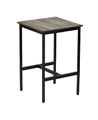 Yiortwo 24 Inch Bar Table Pub Table with Metal Frame for Dining Kitchen and Coffee Spaces