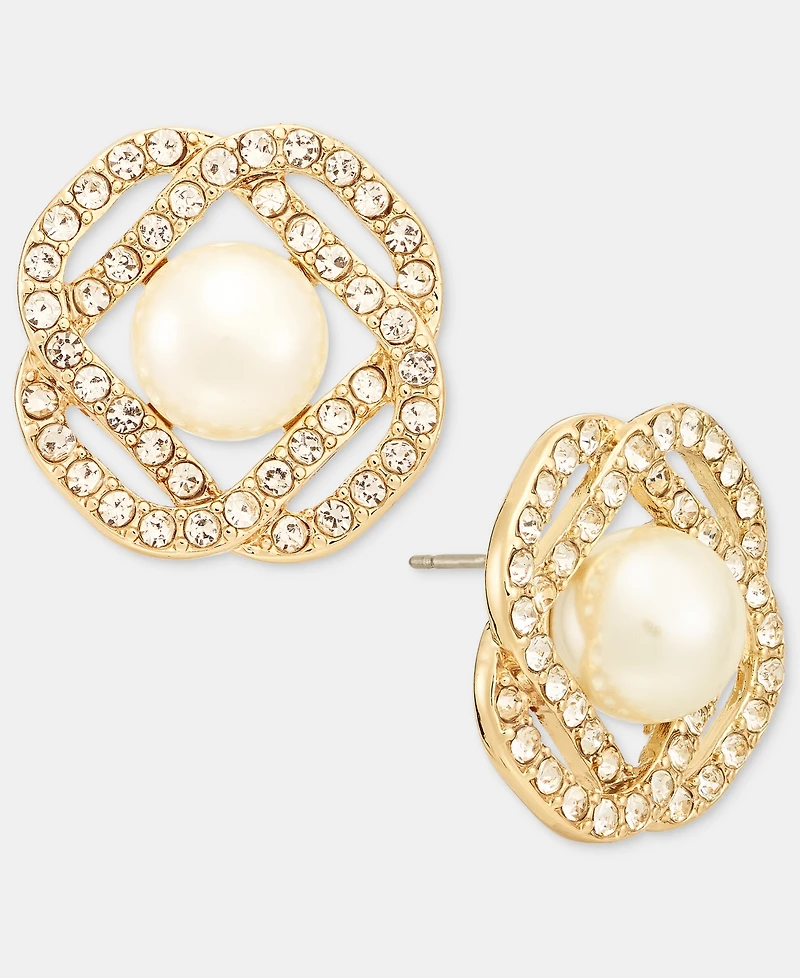 Charter Club Concord Button Earrings, Macy's Exclusive