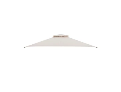 Boyel Living 10 x 12 Feet Gazebo Replacement Top with Air Vent and Drainage Holes-Beige