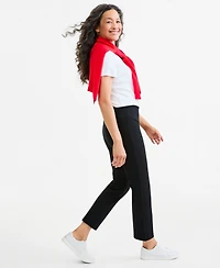 Style & Co Women's Pull-On Straight-Leg Ponte Pants, Macy's Exclusive