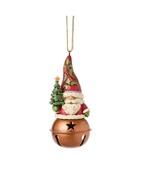 Jim Shore Heartwood Creek Christmas Santa Gnome on Bell Ornament