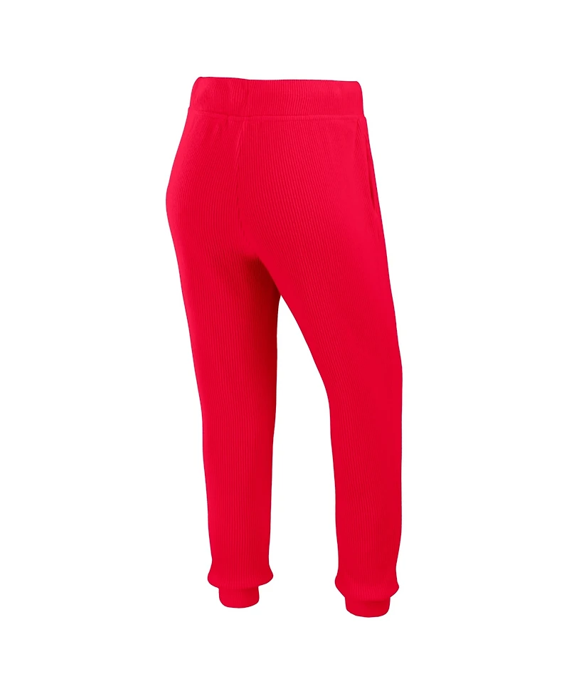 Wear by Erin Andrews Women's 2-Piece Cream Arizona Cardinals Knitted Tri-Blend Long Sleeve T-Shirt & Pants Lounge Set