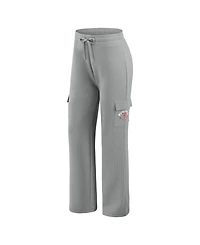 Wear by Erin Andrews Women's 2-Piece Gray Philadelphia Phillies Waffle-Knit Long-Sleeve Hoodie & Lounge Pant Set