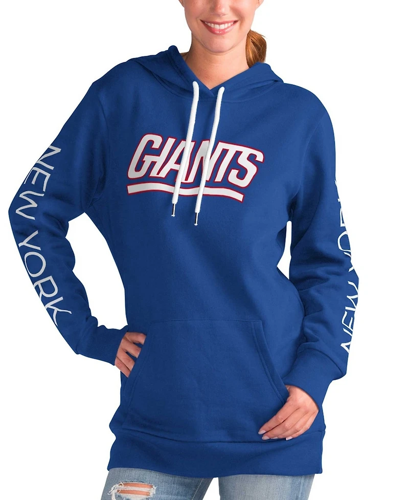 G-iii 4Her by Carl Banks Women's Royal New York Giants Extra Inning Pullover Hoodie