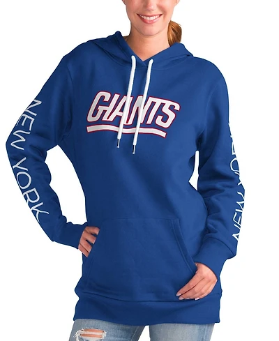 G-iii 4Her by Carl Banks Women's Royal New York Giants Extra Inning Pullover Hoodie