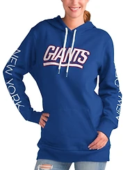 G-iii 4Her by Carl Banks Women's Royal New York Giants Extra Inning Pullover Hoodie