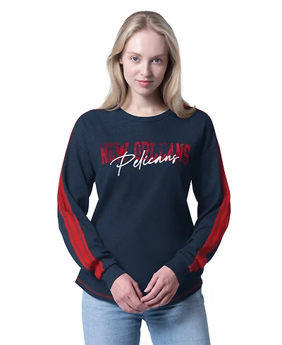 G-iii 4Her by Carl Banks Women's Navy New Orleans Pelicans Advantage Tri-Blend Long Sleeve T-Shirt